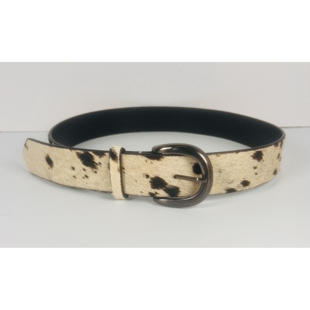 Free People Calf Hair Cow Print Marcella Belt Women's S/M Western